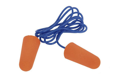 Cofan – Tapones Auditivos con Cuerda | Pack de 10 o 50 Unidades (5 o 25 Pares) | Desechables | SNR 36 dB